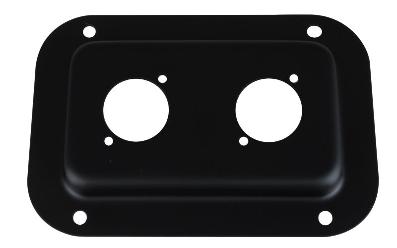 Penn Elcom D0604K Steel Cabinet Dish Punched for 2 x Neutrik D-Series Connectors - Image 3